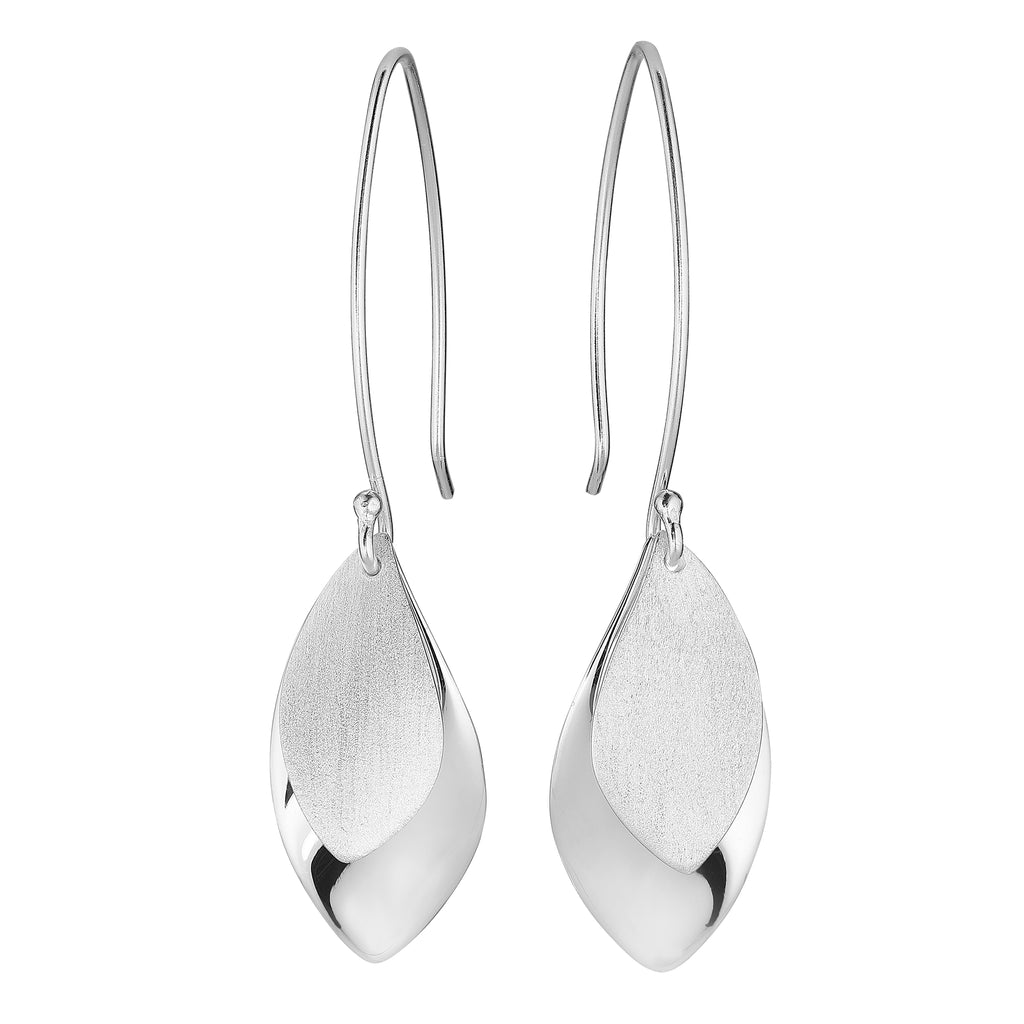 Silver Olive Leaf Earrings – berg-blume.com